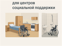 Жилые модули для центров социальной поддержки