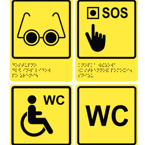 Тактильные таблички для инвалидов