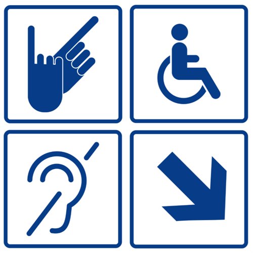 Знаки информации для инвалидов