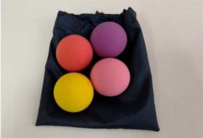Набор кинезиологических мячей в мешочке (4 шт.) - фото 17189