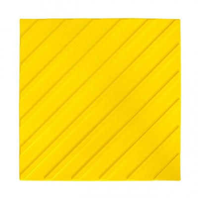 Плитка тактильная для помещений (ПВХ, 500х500 мм, диагональные полосы) - фото 20431