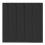 Плитка тактильная тротуарная (полиуретановая, 300х300 мм, продольные рифы), черная - фото 25912