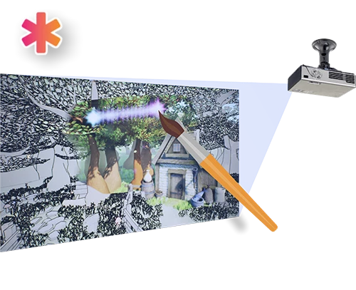 Интерактивная стена "МАСТЕР-ФЛОМАСТЕР" UTS7052 - фото 28471