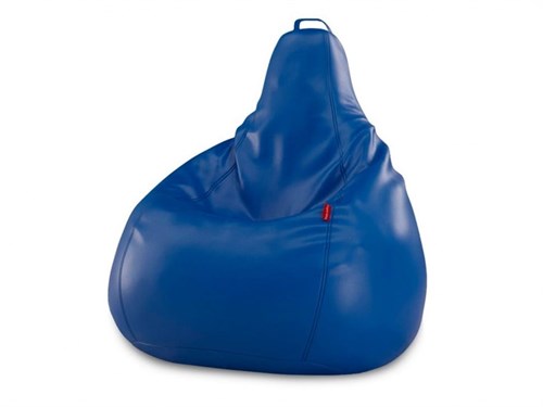 Кресло-мешок из экокожи синий - фото 29737