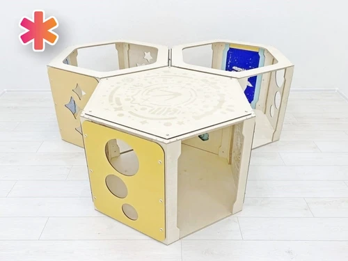 Модульные игровые домики «Сотикум» (3 модуля) АЛМ7391 - фото 29771