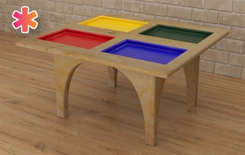 Игровой стол для занятий сенсорной интеграцией 4 цвета - фото 31810