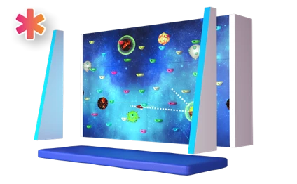 Интерактивный скалодром с креплением к стене ИНД7067 - фото 32044