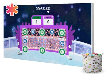 Интерактивный физкультурный комплекс с проектором для тёмного помещения ИНД7070 - фото 32050