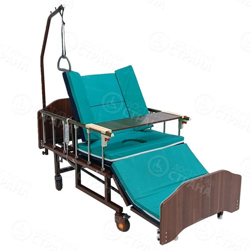 Медицинская кровать для лежачих больных с USB, электрорегулировками, переворотом и туалетом  REVEL NEW - фото 36544