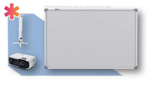 Интерактивная доска для школы со стандартным проектором СК8801 - фото 37440
