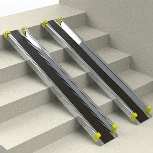 Пандус телескопический 1-секционный с противоскользящим покрытием (190 см) К1190 - фото 39049