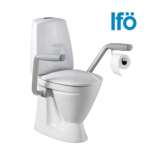 IFO Sign 687200001 + 98126 Унитаз для инвалидов с высокой чашей 46 см и подлокотниками СТМ9433 - фото 42013