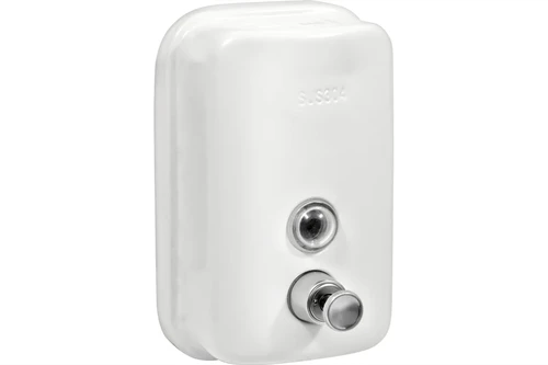 Дозатор для жидкого мыла из нерж. стали DS-8605W, белый, 500 мл, порошковое окрашивание. 1402.021 - фото 43676