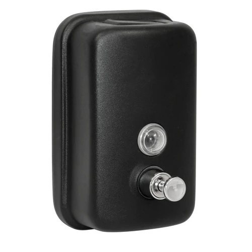 Дозатор для жидкого мыла из нерж. стали DS-8605Bl, черный, 500 мл, порошковое окрашивание. 1402.022 - фото 43677