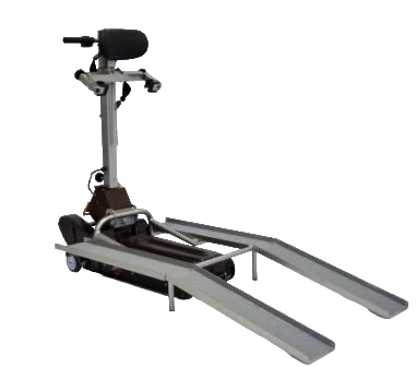 Лестничный гусеничный подъемник для инвалидов Барс УГП-130 c платформой с пандусом 2188 - фото 44313