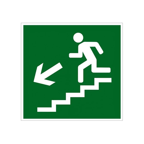 E14 Направление к эвакуационному выходу по лестнице вниз (налево), композит 6866-к - фото 44595