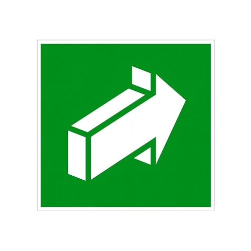 E18 Открывать движением от себя, ПВХ фотолюминесцентный 6870-ф - фото 44758