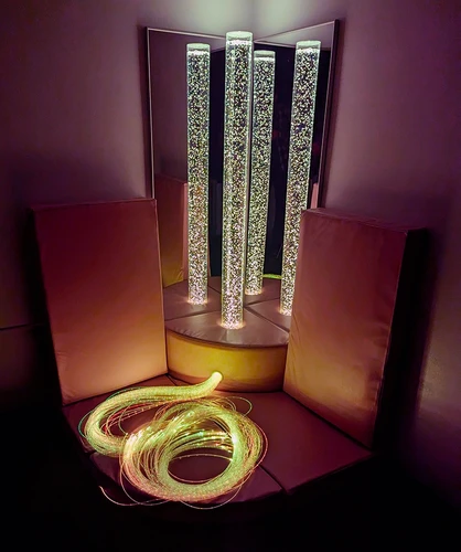 Сенсорный уголок с фиброволокнами мягкий СБ6016 - фото 45256