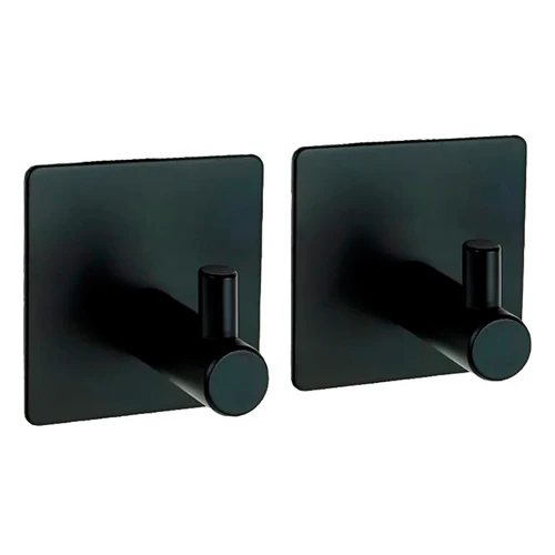 Крючок-держатель, комплект 2 шт., цвет черный 9966 - фото 46088