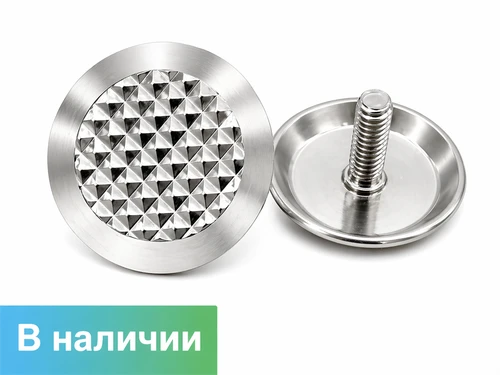Тактильный индикатор из нержавеющей стали конус со штифтом D35мм 35х20мм 2295 - фото 46139