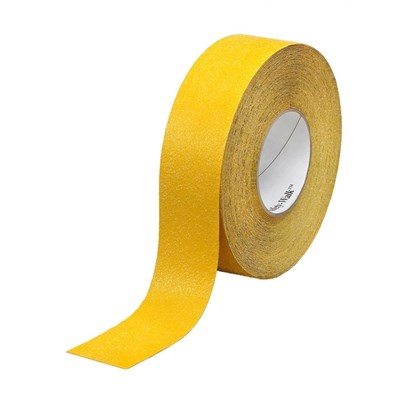Наклейка "Желтая полоса"  лента с абразивным покрытием для ступеней и других поверхностей 50мм - фото 6938