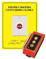 Кнопка вызова персонала для банка Кнопка вызова персонала для банка
