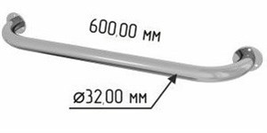 Поручень прямой настенный 600мм Ø 32 мм