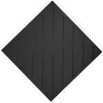 Плитка тактильная тротуарная (полиуретановая, 500х500 мм, диагональные рифы), черная
