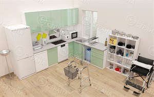 Готовый набор оборудования для оснащения жилого модуля "Кухня"
