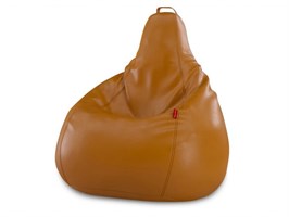 Кресло-мешок из экокожи коричневый