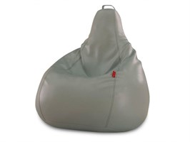 Кресло-мешок из экокожи серый