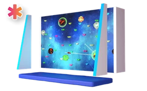 Интерактивный скалодром с креплением к стене ИНД7067 Интерактивный скалодром с креплением к стене ИНД7067