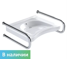 раковина DSTRANA с двумя двухопорными поручнями