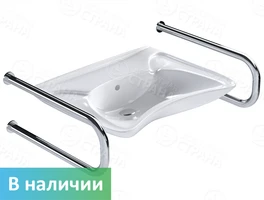 Комплект: раковина Y11 с двумя двухопорными поручнями