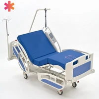 Реанимационная пяти-функциональная кровать с приводами DeWert , с CPR, аккумулятором и удлинением ложа TATRA LIGHT II МЕТ8705