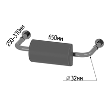 Поручень-опора регулируемая с подушкой для спины в санитарно-гигиенические комнаты 250-370х650 мм 8346