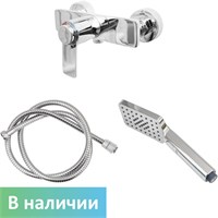 СМЕСИТЕЛЬ НАСТЕННЫЙ РЫЧАЖНЫЙ С ДУШЕВОЙ ЛЕЙКОЙ И ТЕРМОСТАТОМ