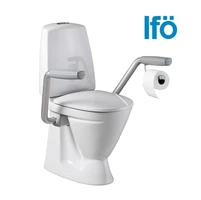 IFO Sign 687206011+98126 Унитаз для инвалидов с высокой чашей 46 см, c подлокотниками и сиденьем с крышкой СТМ9429