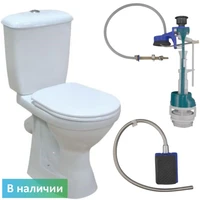 Унитаз-компакт высокий для людей с ограничениями ОДА с педалью для смыва 2729-СП