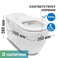 Унитаз подвесной для инвалидов