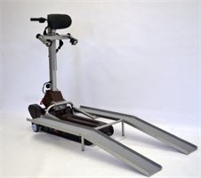 Лестничный гусеничный подъемник для инвалидов Барс УГП-130 c платформой с пандусом 2188