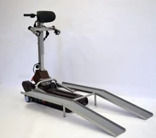 Лестничный гусеничный подъемник для инвалидов Барс УГП-130 c платформой с пандусом 2188