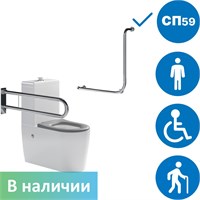 Унитаз для инвалидов с двумя поручнями (арт. 4620, 3207-900, 8055) 6809