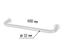 Поручень опорный для ванной прямой