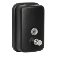 Дозатор для жидкого мыла из нерж. стали DS-8605Bl, черный, 500 мл, порошковое окрашивание. 1402.022