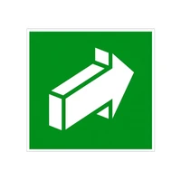 E18 Открывать движением от себя, ПВХ фотолюминесцентный 6870-ф