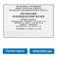 Комплексная тактильная вывеска, 400х600мм, цветная, полистирол 21836-12