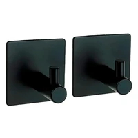 Крючок-держатель, комплект 2 шт., цвет черный 9966