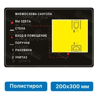 Тактильная мнемосхема чёрная