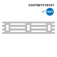 Трафарет для тактильных индикаторов D35х280 мм для приклеивания (направление движения) 10428
